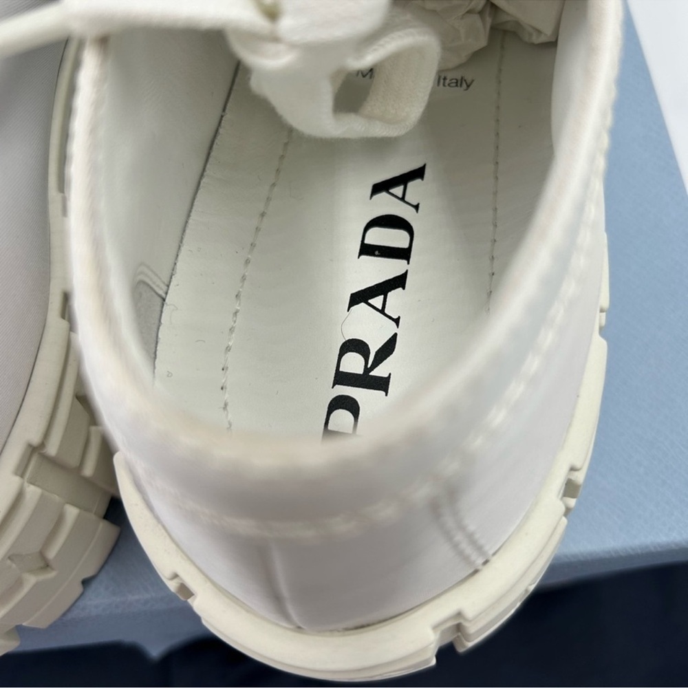Women’s Prada double wheel chunky low top sneakers size 40 made in Italy - Picture 5 of 11